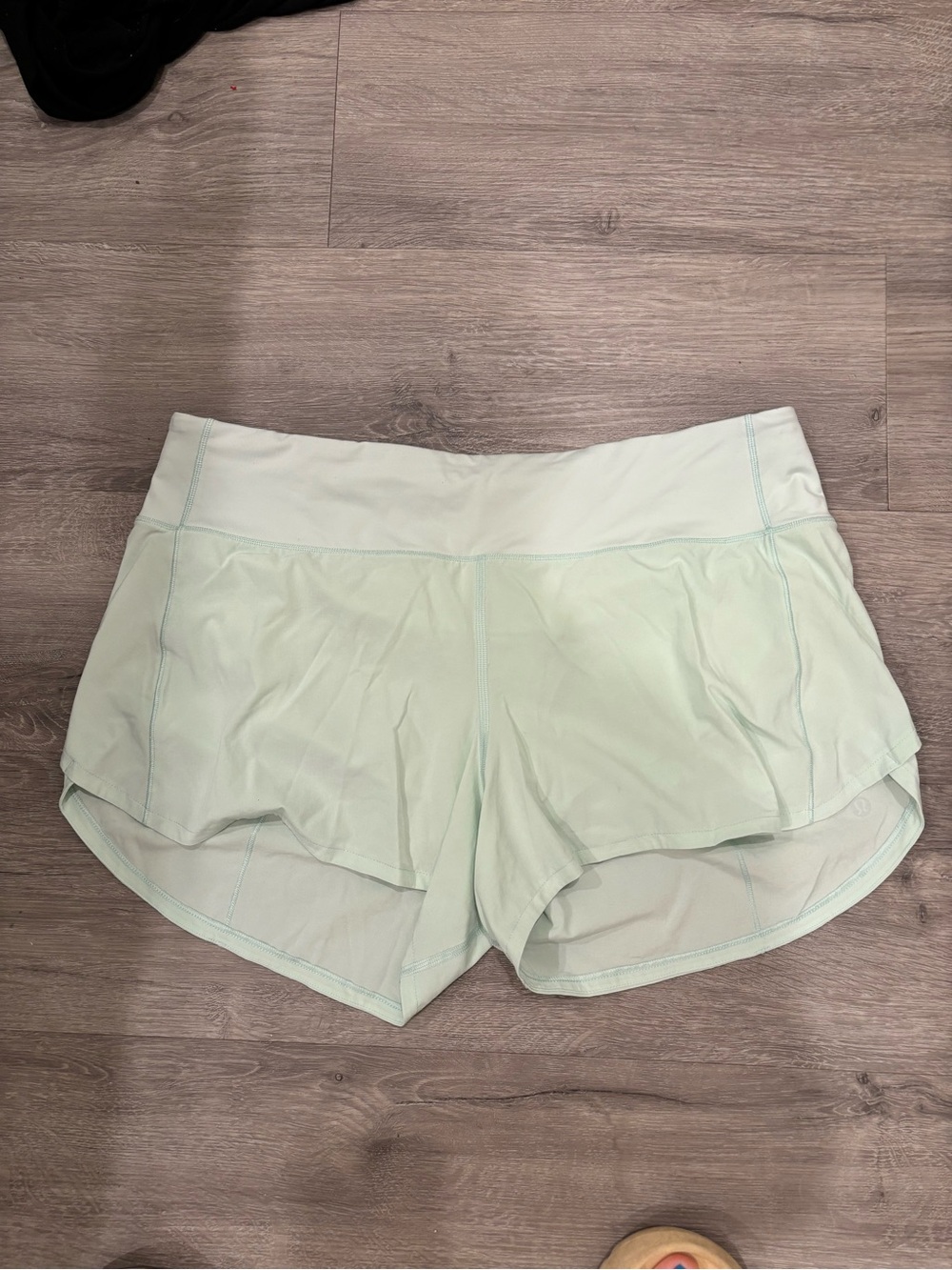 Lululemon mint green athletic shorts